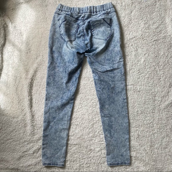 Acid wash Jean style jeggings - Picture 3 of 3